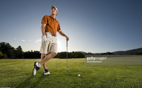 Man on golf course, Park City