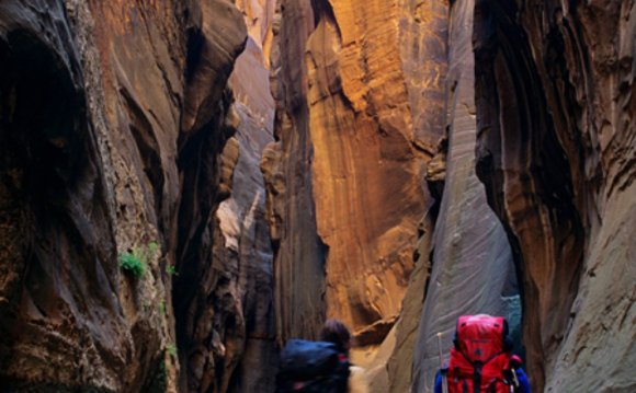 Map of the Narrows Zion National Park