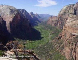 Of course when the weather is nice, Zion Canyon looks as dramatic as this view to the south from Angel's Landing