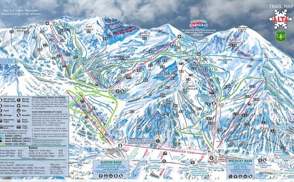 Park City Utah ski resorts Map