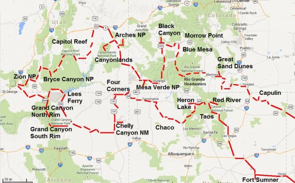 National Park Utah Maps