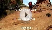 8 year old 1st slot canyon Keyhole Zion National Park