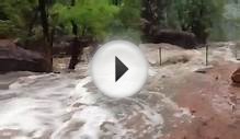 Flash flood in Zion National Park